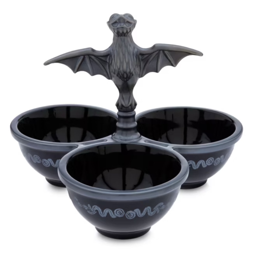 NWT, Disney Haunted Mansion Black and Gray Serving Bowl